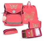 Belmil Premium Compact Plus Schulranzenset 5-teilig - Coral - Rot