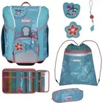 Scout Schulranzen Safety Light Micro Set 4-teilig Aloha hellblau - Hellblau
