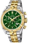 Jaguar Herren Chronograph Uhr Executive Edelstahl Armbanduhr silber gold...