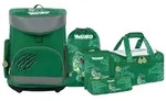 MUWO "Lil Rex" Kinder Schulranzen Set 5-tlg. | MW-292 - Gr&uuml;n