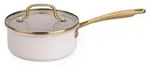 Fackelmann x Pamela Reif Signature Kochtopf mit Stiel &Oslash; 16 cm Pastell-Beige, 1200