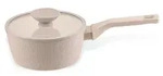 Fackelmann x Pamela Reif Shell Kochtopf mit Stiel &Oslash; 16 cm, Perfekt f&uuml;r moderne