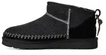 UGG Classic Ultra Mini Biarritz Damen Winterstiefel &ndash; Haariges Veloursleder Schwarz