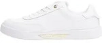 Tommy Hilfiger Damen Cupsole Sneaker Essential Chic Court aus Leder, Wei&szlig; (White -