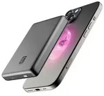 Cellularline Mag Lite 10000, 10000 mAh, Kabelloses Aufladen, Grau - Grau