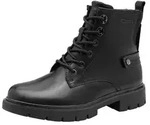 Tamaris Comfort Damen Stiefeletten zum Schn&uuml;ren mit Stretch-Anteil, Schwarz (Bla -