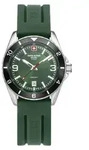 Swiss Alpine Military Herren Uhr Analog Quarz 7034.1838SAM Silikon - Silber