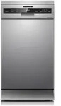 Heinner HDW-FSM45710AXD+++, Freistehend, Single (45 cm breit), Edelstahl, Silber,