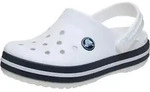 Crocs Uni-Kinder Crocband Clog K, Wei&szlig; Marineblau, 28/29 EU - 28/29