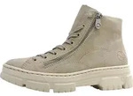 Rieker Damenschuhe Schn&uuml;rstiefel Beige Freizeit - Beige - 38