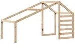 vidaXL Dach f&uuml;r Kinderbett 198x87x113 cm Massivholz Kiefer - Braun