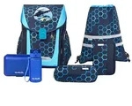 McNeill Schulranzen Primo Schoolbag Set 9-teilig Xagon dunkelblau - Dunkelblau