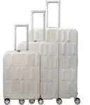 travelite Panello 4W Trolley-Set L / M / S Ivory creme 76cm - Wei&szlig;