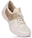 Rieker Slipper weiss kombi in Gr. 37 - Beige - 37