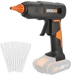WORX WX045.9, Hei&szlig;klebepistole, Schwarz, Orange, 180 s, 1,1 cm, 200 &deg;C, Akku
