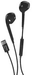 SBS Kabelgebundene Ohrh&ouml;rer mit USB-C-Anschluss - Schwarz
