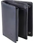 MATADOR Herren Geldb&ouml;rse #TORONTO Portemonnaie Leder RFID Blau Navy