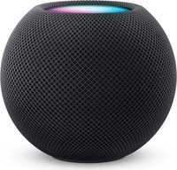 Apple MTJT3D/A, Apple HomePod mini, Apple Siri, Rund, Grau, Midnight, Voller Bereich,
