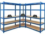 Mega Deal | 1x Eckregal + 2x Schwerlastregal Taurus | HxBxT 180x210x60cm | Fachlast