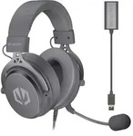 ENDORFY Headset Over-Ear Viro Plus USB Alt Gray, USB externe Soundkarte - Schwarz