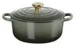LeCreuset Br&auml;ter rund 20cm Emaille | Auswahl Thyme : Thyme Farbe: Thyme - Gr&uuml;n