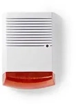 Nedis DUMSS20WT Sirenen-Attrappe IP44 batteriebetrieben Au&szlig;enbereich Orange...