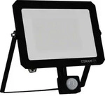 OSRAM LED-Fluter mit Sensor, 50W, 4500lm, 4000K, 105&deg;, IP65, neutralwei&szlig; - Schwarz