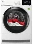AEG TR8HGBG8B, Freistehend, Frontlader, W&auml;rmepumpe, Wei&szlig;, Schwarz, 118 l -...