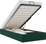 vidaXL Ottoman-Bett ohne Matratze Dunkelgr&uuml;n 80x200 cm Samt - Gr&uuml;n