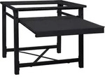 vidaXL Waschmaschinen-Podest Schwarz 60 x 56 x 52 cm Stahl - Schwarz