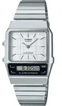 Uni Casio Vintage Dual Time AQ-800E-7A + Box Uhr - Silber