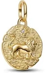 PANDORA Talisman Medaillon-Charm L&ouml;we, IP Gold, Zirkonia - Gold