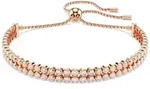 Swarovski Armband Uni Matrix Tennis Rundschliff Wei&szlig; Ros&eacute;gold‐Beschichtung