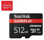SanDisk GamePlay Express microSD 512GB, 512 GB, MicroSD, Klasse 10, UHS-I, 880 MB/s,