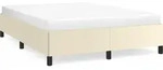 vidaXL Bettgestell Creme 140x190 cm Kunstleder - Creme
