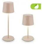 LED Tischlampe Akku LED Tischleuchte Dimmbar Kabellos Touch Aussen/Innen - Beige