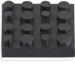 DYNAVOX Antivibe Ger&auml;tef&uuml;&szlig;e-Set 4 St&uuml;ck, Gummi, 40x40 mm - Schwarz