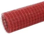 vidaXL Drahtzaun Stahl mit PVC-Beschichtung 25x0,5 m Rot - Rot