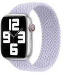 Geflochtenes Solo Loop f&uuml;r das Apple Watch | 38/40/41/42 mm - Gr&ouml;&szlig;e 8 - Purple Fog