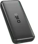 SBS Infinity PowerBank 20.000 mAh, Schwarz - Schwarz