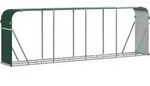 vidaXL Holzkorb Gr&uuml;n 300 x 45 x 100 cm Verzinkter Stahl - Gr&uuml;n