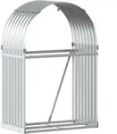 vidaXL Kaminholzunterstand Silbern 80x45x120 cm Verzinkter Stahl - Silber