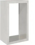 vidaXL Brennholzregal 60x40x100 cm Edelstahl - Braun