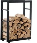 TPFLiving Kaminholzst&auml;nder Kerry-II 25x80x125 schwarz - Schwarz