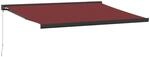 vidaXL Markise Manuell Weinrot 400x300 cm