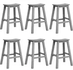 vidaXL Garten Bar Set 6 pcs Hellgrau HDPE - Hellgrau