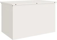 vidaXL Gartenlagerkissenbox Verzinkter Stahl 80 x 50,5 x 50 cm 175 L