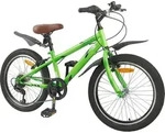 vidaXL Kinderfahrrad 20 Zoll 6-Geschwindigkeit f&uuml;r 6-11 Jahre alt Gr&uuml;n - Gr&uuml;n