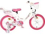 Volare Unicorn Kinderfahrrad - M&auml;dchen - 16 Zoll - Weiss - Wei&szlig;