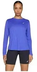 Langarmshirt Asics Camiseta ASICS Core manga larga azul ultra mujer f&uuml;r Damen